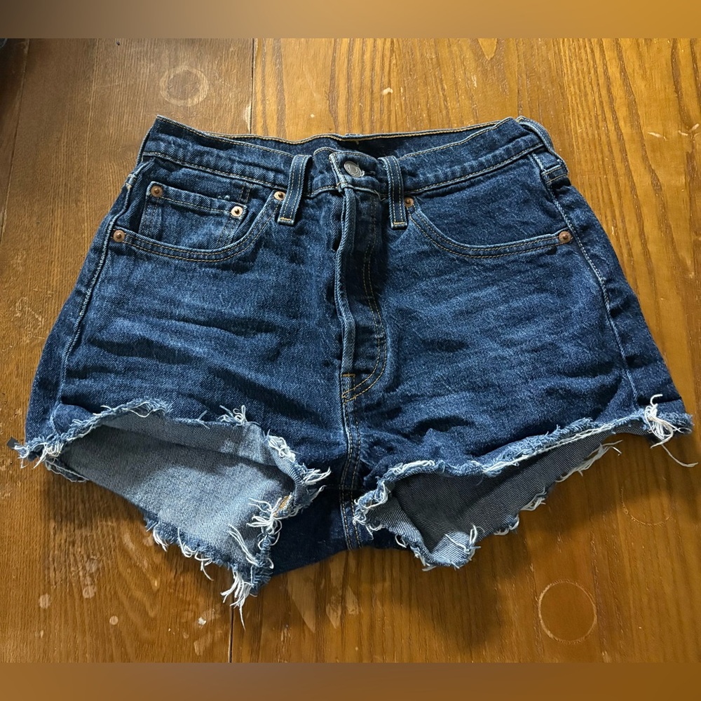 Levi's Dark Blue Jean Shorts
